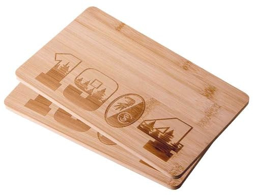 SC Freiburg Frühstücksbrettchen Holz 2er Set