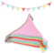Yuanchu Wimpelkette Kinderzimmer, Doppelseitig Stoff Wimpelkette 300cm Musselin Baumwolle Kinderzimmer Deko Mädchen für Hausbett Babybett Kinderbett Wanddeko Aufhängen Girlande Dekorationen(Frische)