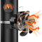 Hoelg Stove Fan, Log Burner Fan 6 Blade, Wood Burner Fans for Wood Burning Stove, Heat Powered Stove Fan Stove Fans Log Burners, Silent Operation Circulating Warm Air (black)