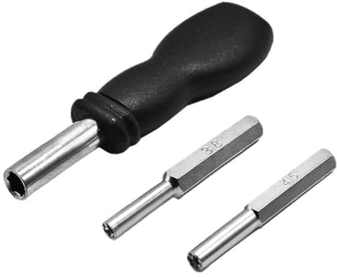 Gamebit - Juego de destornilladores de seguridad de 3,8 mm + 4,5 mm con mango para apertura de consola de juegos NGC/SFC/N64