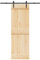 vidaXL Puerta corredera con herrajes madera maciza de pino 70x210 cm