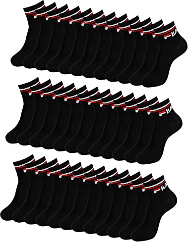FILA 18 Paar Herren Damen Quarter Sportsocken Quartersocks Calza