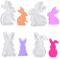 Pack of 4 Osterhase Silikonform,3D Kaninchen Gießform Ostern,Ostern Hase Silikonformen Gießformen,Osterhase Silikonform for Gips,Silicone,Sojawachs Kerzen,Handwerk