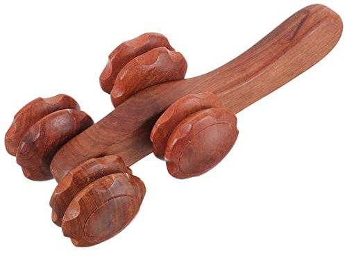 KOCKSHION Holzroller Für Massage Manuelle Handrolle Aus Holz Für Tiefes Muskelgewebe Rückenrolle Körperrolle Geeignet Für Professionellen Und Privaten Gebrauch