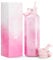 Women Water Bottle with Straw for Sports: 710ml Stainless Steel Insulated Water Bottle - BPA-Free Carry Loop Leakproof for Home Office Work - Girlfriend Wife Mom, Peony