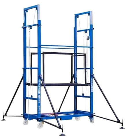 Elevatore a torre per ponteggi - Scala pieghevole da costruzione con telecomando, piattaforma di lavoro mobile per migliorare le attività, gru automatica per ponteggi