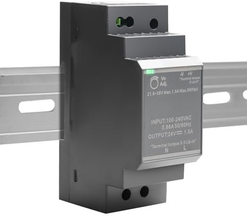 Hutschienen Alimentatore di rete 24 V: 24 VDC 30 W 1,5 A, HDR-30 – 24 guide DIN DIN per sistema di automazione industriale