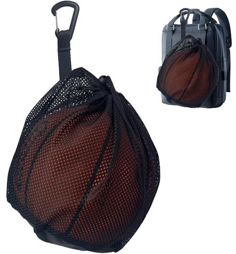 YUNYU Ball Bag, Basketball Bag, Backpack Portable Net, Basketball Accessories, for Football, Tennis, Children, Adults