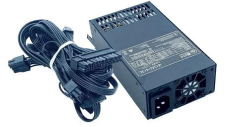 Wadakada Fuente de Alimentación Modular ATX de 400 W, Fuente de Alimentación con Módulo Flex y Bajo de Ruido para Chasis de Computadora Pequeños de 1U (Flex ITX)