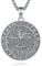 INFUSEU Collier Arbre de Vie, Argent 925 Viking Runes Nordique Amulette Protection berserk odin Pendentif byzantine Cadeaux pour Homme Femme