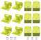 6pack Battery Holder and 6pack Tool Mount Holder Plastic Tool Dock Compatible with Ryobi 18V Batteries Heavy Duty for Workshop Garage