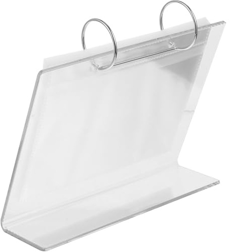 Toyvian Transparenter Acryl Fotorahmen als Tisch Fotoalbum mit 34 Fächern | Beidseitige Sicht, Freistehend für Schreibtisch und Nachttisch, für Karten und 6-zoll Fotos