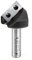 Amana Tool RC-1102 Insert V-Groove 90 Deg x 3/4 CH x 1/2 Inch SHK CNC Router Bit