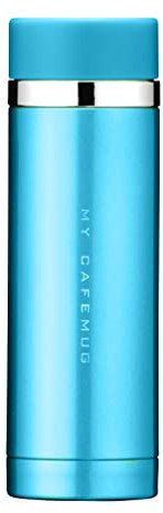 PEARL METAL Bottiglia d'Acqua 300ml Parukinzoku Dritto Potabile Inossidabile Tazza Thermos Bevande Calde Zidane Blu Premium Mio caffè Sottile H-6933 Diretta