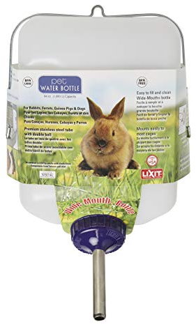 Lixit Corporation SLX0670 All Weather Rabbit Water Bottle, 64-Ounce