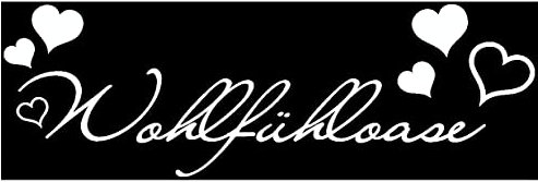 Samunshi® Wandtattoo 'Wohlfühloase' Wandaufkleber 80 x 26cm weiß