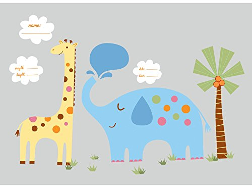 RoomMates 54287 Giraffe und Elefant
