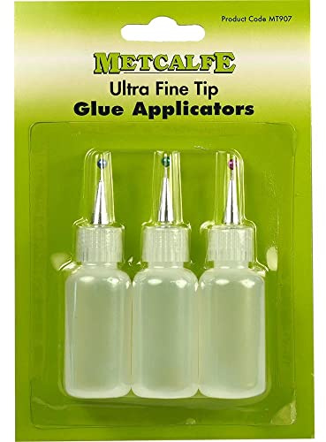 Metcalfe MT907 Ultra Fine Tip PVA Glue Applicator Bottle, (Pack of 3)