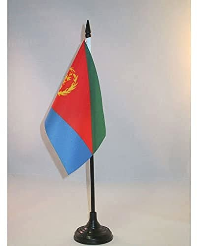 AZ FLAG - Tischflagge Eritrea - 15x10 cm - Staat Eritrea Tischfahne 10 x 15 Cm - Flaggen
