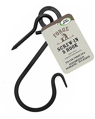 Forge S Hook Heavy Duty for Hanging Baskets & Bird Feeders