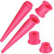 Piercingfaktor Piercing Ohrpiercing 2 in 1 Set Dehnstab Dehnungsstab Expander Flesh Tunnel 10mm Pink