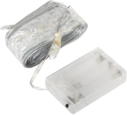 TRIXES 4M White LED Fairy Light Ribbon - Warm White Lights | Shapeable Lights - Perfect for Christmas, Winter Evenings- Ideal for Indoor Decoration