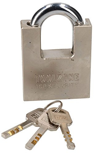 Cadenas sécurité 60 mm 3 Clés serrure hangar 35mm laiton queue Core