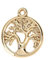 AB-Fashion 07 10 ciondoli a forma di albero della vita (19 x 16 x 1,5 mm)