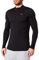 Odlo Herren Funktionsunterwäsche Langarm Shirt mit Reißverschluss 100% MERINO 200 GRAMM, black - black, L