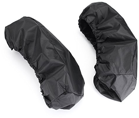 C-FUNN 2 x wasserdichte Satteltasche Deckel Abdeckung Nylon schwarz kompatibel mit Harley Road King Electra Glide