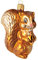 Impuls Christbaumschmuck Figuren Tiere Eichhörnchen mit Eichel 5cm