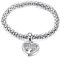 Daesar Charm Armband Edelstahl Lebensbaum, Armband Anhänger Herz Bettelarmband Gold Armband 22CM Damen