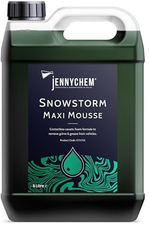 Snowstorm Maxi Mousse 5L – Thick Snow Foam Pre-Wash for Cars & Vans | High-Foaming Traffic Film Remover (TFR) | Contactless Car Cleaner for Foam Lance Use