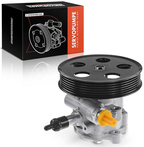 Frankberg Servopumpe Hydraulikpumpe Lenkung Replace# 8E0145153D | Kompatibel mit A4 8E2 B6 8EC B7 1.6L-2.0L 2000-2008 A4 Avant 8E5 B6 8ED B7 1.6L-2.0L 2001-2008