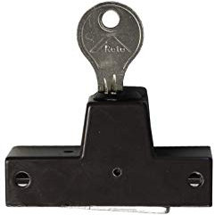 Roto Drehsperre mit Zylinder und Schlüssel, braun