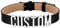 FOCALOOK Damen DIY Buchstaben Choker Kette 19mm breit PU Leder kurze Halskette Halsband mit personalisierten Charms Gotik Stil Collier Modeschmuck Accessoire