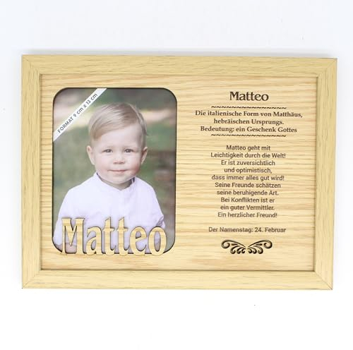 MATTEO - Bilderrahmen. Bilderhalter mit Rahmen, Fotorahmen stehend oder hängend - Für dein Zuhause. Picture Frame. Deko Wohnzimmer, Fotografie, Foto, Bild, Porträt, Portrait.