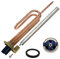 GOLDMAN SERVICE Kit de Recambio Calentador de Agua Eléctrico: Resistencia Curva, Ánodo de Magnesio, Junta de Goma y Tornillo de Fijación. Compatible con Termos Eléctricos de Grandes Marcas (2000 W)