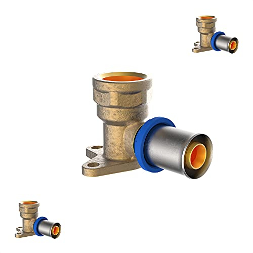 KIRCHHOFF | MSVR Rohr | 3er Set | Pressfitting 20 mm x 1/2 | Aluverbundrohr | für Heizung | Fußbodenheizung | DVGW zertifiziert | Trinkwasser geeignet | Made in Europe | 3 Stück