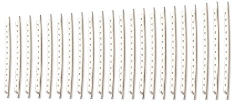 Alnicov Guitar Fretwire,22Pcs Nickel-plated Copper 2.7mm Fret Wire Set for Electric Acoustic Guitar 22 Frets Fingerboard,Sliver