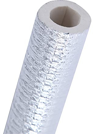 WFENG Rohrisolierung 10 mm Wand, für Rohre mit 23-130 mm Durchmesser, Isolierschlauch zum Schutz von Rohren und zur Wärmeerhaltung/Length 100cm / ID 45mm