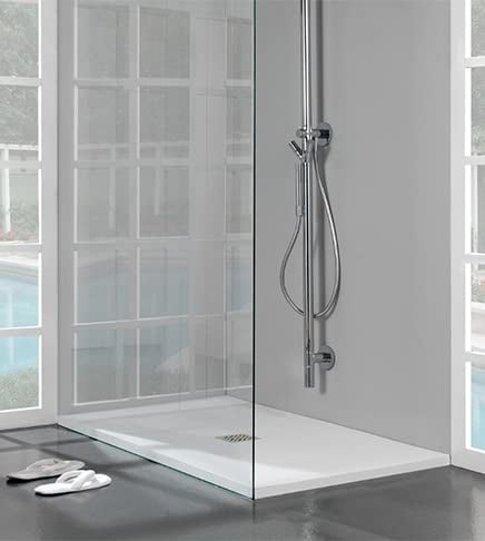 Arredobagno e Cucine Piatto Doccia marmoresina 80x180 - Effetto Pietra - ultraslim 2,5cm con piletta