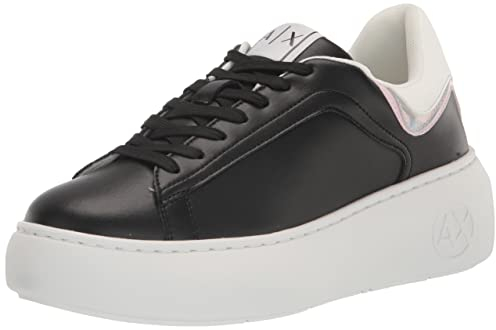 Armani Exchange Damen Comfortable Fit, Light Weight Sneaker, Black, 41 EU