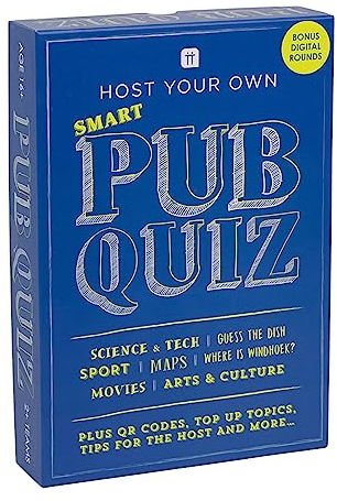 Talking Tables Pub Quiz Spiel Fragekarten & Anzeigetafel, Gamepubquizv2