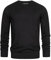 Indicode Herren Gamal Strickpullover aus 80% Baumwolle | Pullover O-Neck Pulli Männer Black, XXL