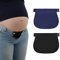 Tolenre 2 Pièces Extenseur Pantalon Ajustables pour Femmes Enceintes Extensions de Bouton Pantalon élastique de Maternité Extension de Ceinture Réglable pour Hommes Jeans Pantalons (Bleu foncé+Noir)