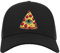 Illuminati Conspiracy Theory Eye Pizza Slice Unisex Baseball Verstellbar Snapback Mesh Trucker Cap Sport, Schwarz , One size