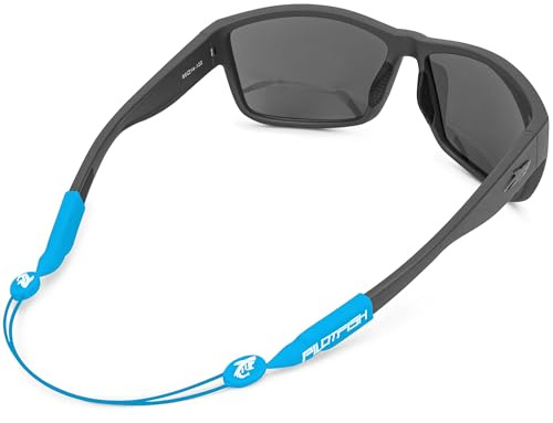 Pilotfish No Tail Adjustable Eyewear Retainer Cable Strap: Sunglasses, Eyeglasses, Glasses (Blue, 14 Inch)