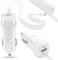 KFZ Auto Ladekabel kompatibel mit Apple iPhone 16 16e 15 / Pro/Plus/Pro Max Lade Kabel USB Typ-C Ladegerät 12V - 24V Adapter Lade Daten Gerät 3,1A 15W Dual Ladeadapter, Farbe:Weiß