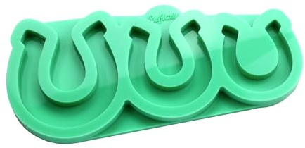 Refloxy Hufeisen - Groß Niedliche Gießharzform für kleine Anhänger, Key Rings Hochwertige Silikonform für Resin ((1) Hufeisen Groß, Silikon, Standard)